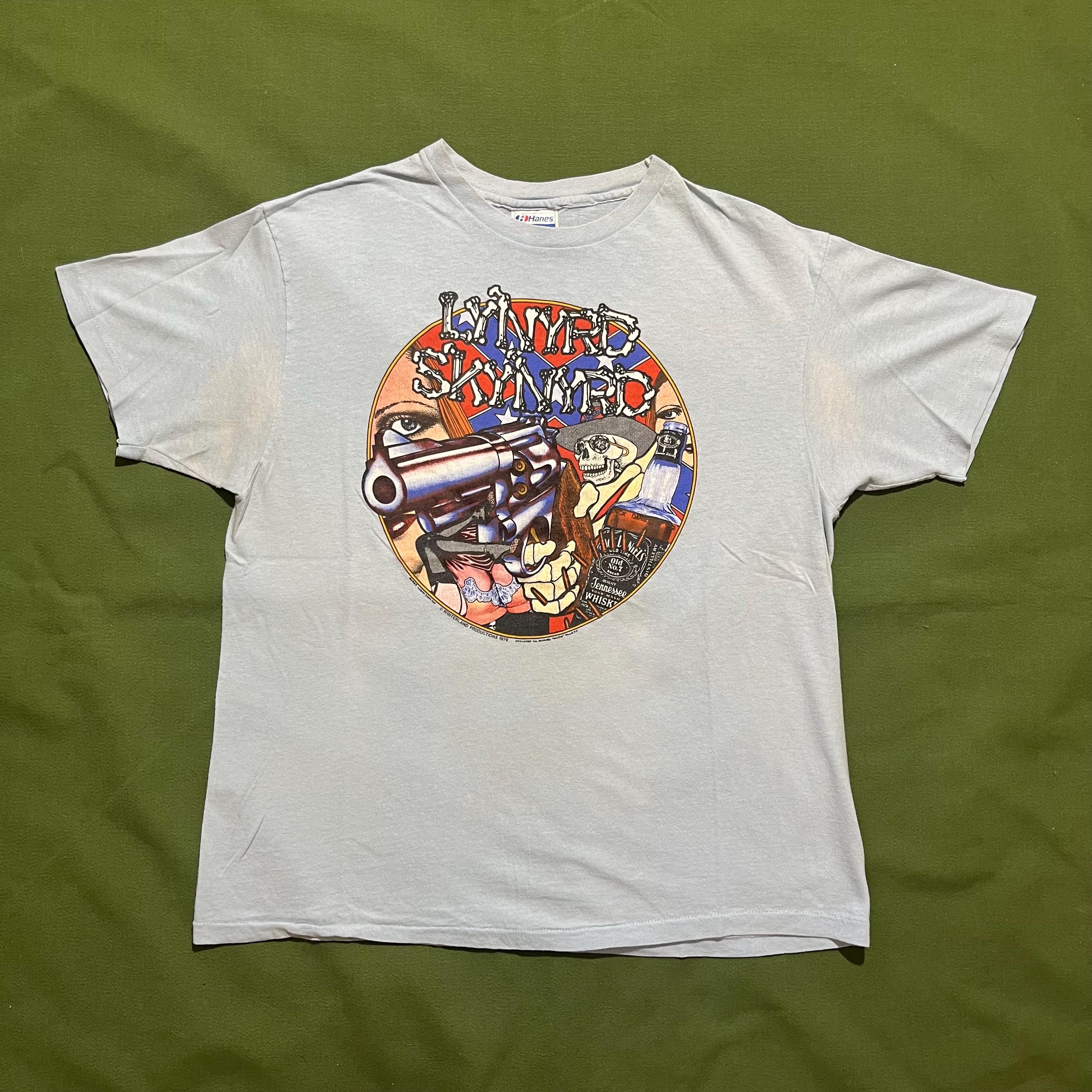 Vintage 70s/80s Lynryd Skynyrd Smokes Band Southern Rock Graphic T