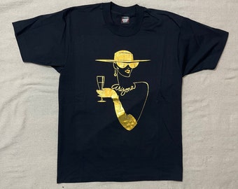 Vintage 80s/90s Arizona Gold Foil Travel Tourist Graphic T-Shirt Black Large