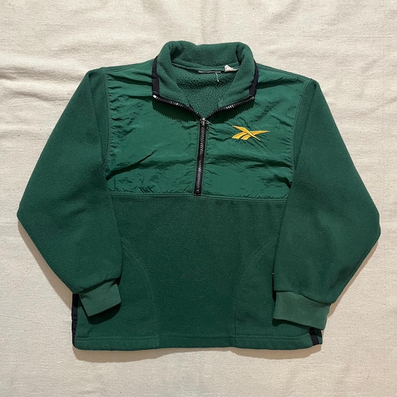 90sビンテージCripple Creekネイティブ柄 スエージャケットXL 緑 古着 90s LANDS' END 「Squall」 ネイティブ柄 フリース ライナー
