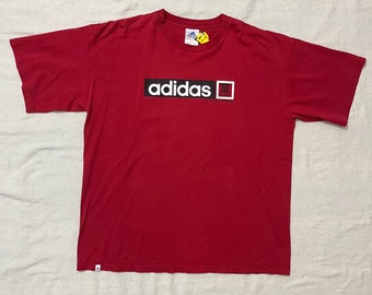 Vintage 90s/00s Y2K Adidas Longsleeve Graphic T-shirt Navy