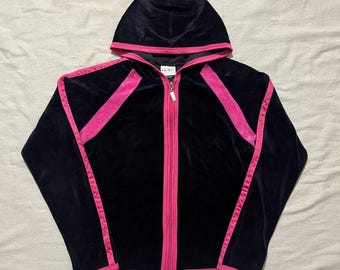 VTG Y2K ジューシークチュール ベロア トラックスーツ ピンク ブラック