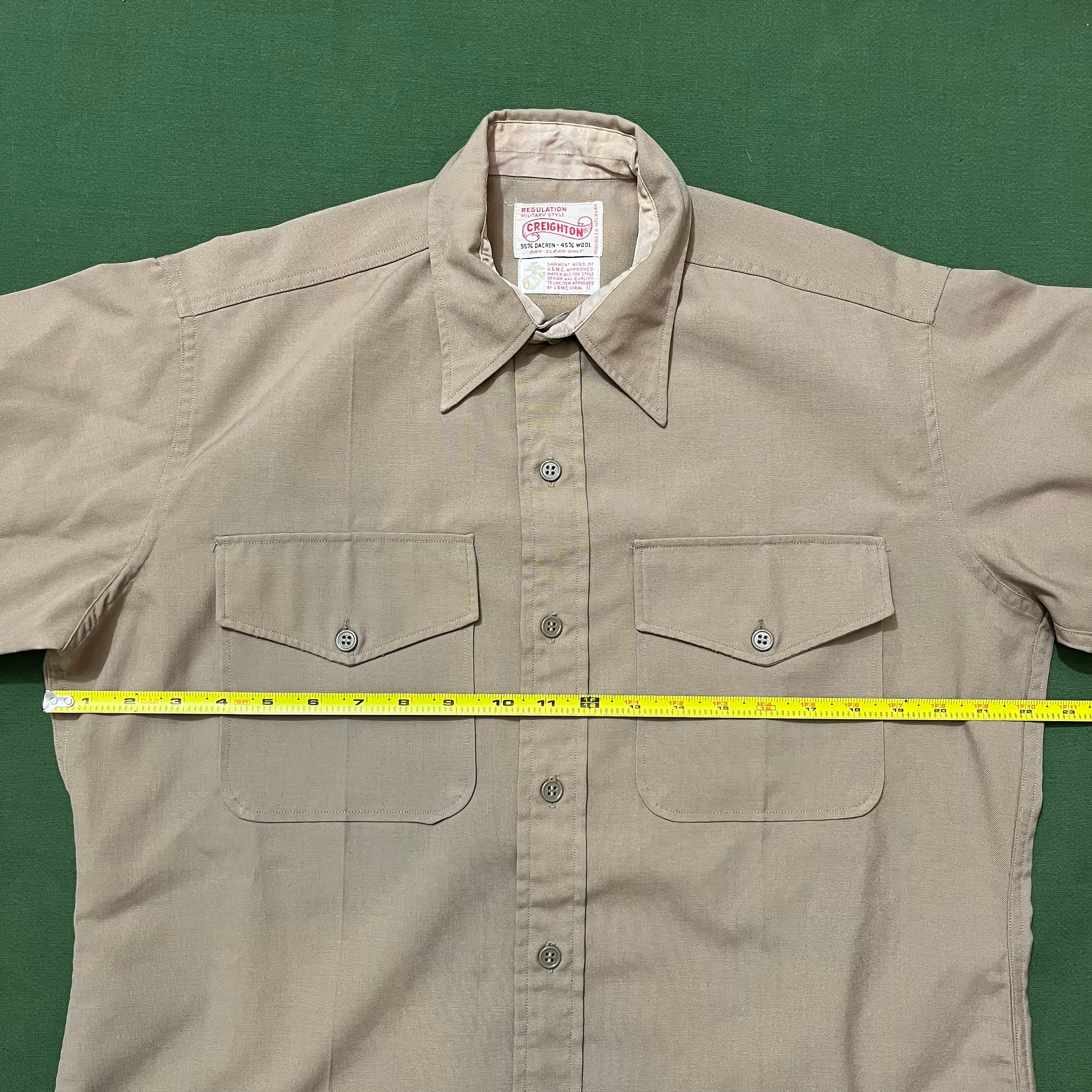 Vintage 80s/90s USMC Military Creighton Button Down Shirt L Vintage 80s/90s USMC Military Creighton Button Down Shirt L