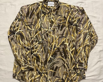 Koszula Columbia Camo Button Down w stylu vintage, Marsh Waterfowl XXL