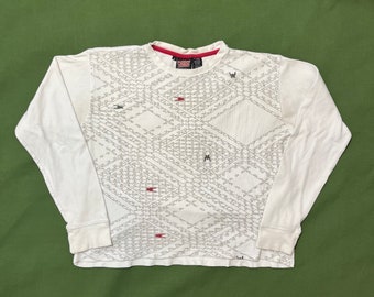 vintage des années 2000 - Chemise thermique à manches longues pour skate alternative Point Zero Zero de l'an 2000 - Large