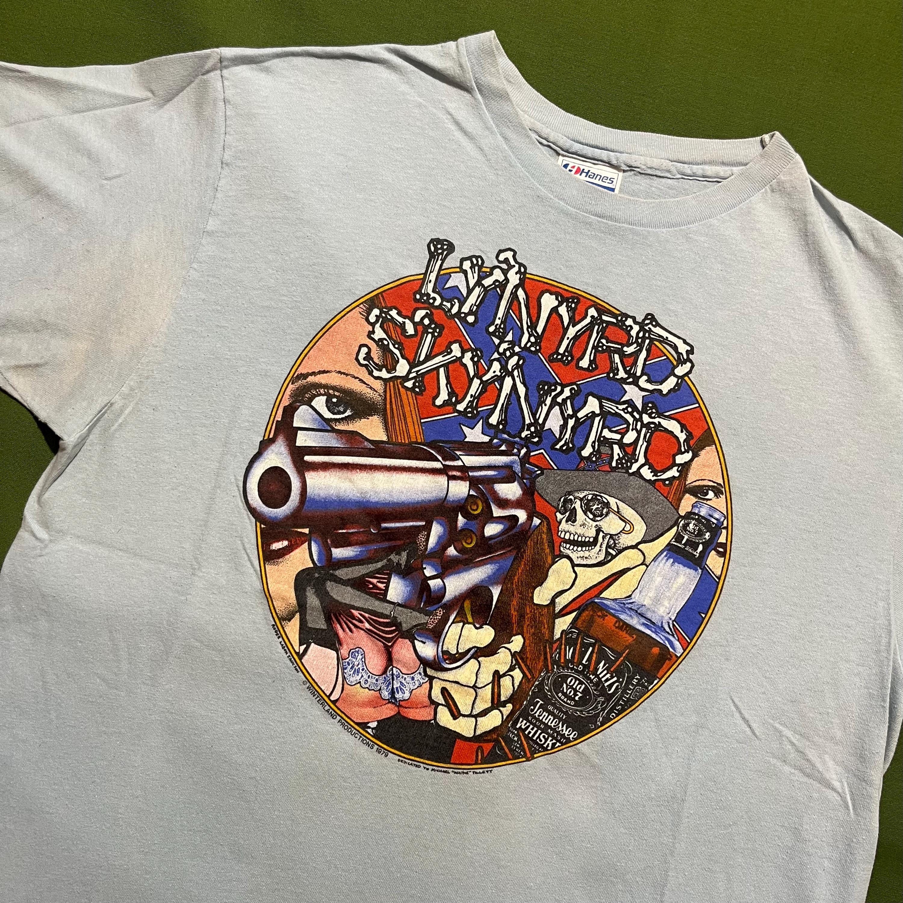 Vintage 70s/80s Lynryd Skynyrd Smokes Band Southern Rock Graphic T