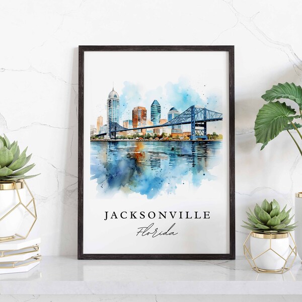 Jacksonville Poster Etsy