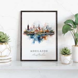 Adelaide Australia wall art - Australia, Adelaide poster, Adelaide Wedding gift, Birthday present, Custom Text, Personalized Gift
