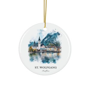 St. Wolfgang Ornament: Unique Austrian Souvenir, Austria Xmas Decor, and Authentic Switzerland St. Wolfgang
