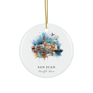 San Juan PR Ornament: Unique San Juan Souvenir, San Juan Puerto Rico Decor, and Authentic San Juan PR Gift