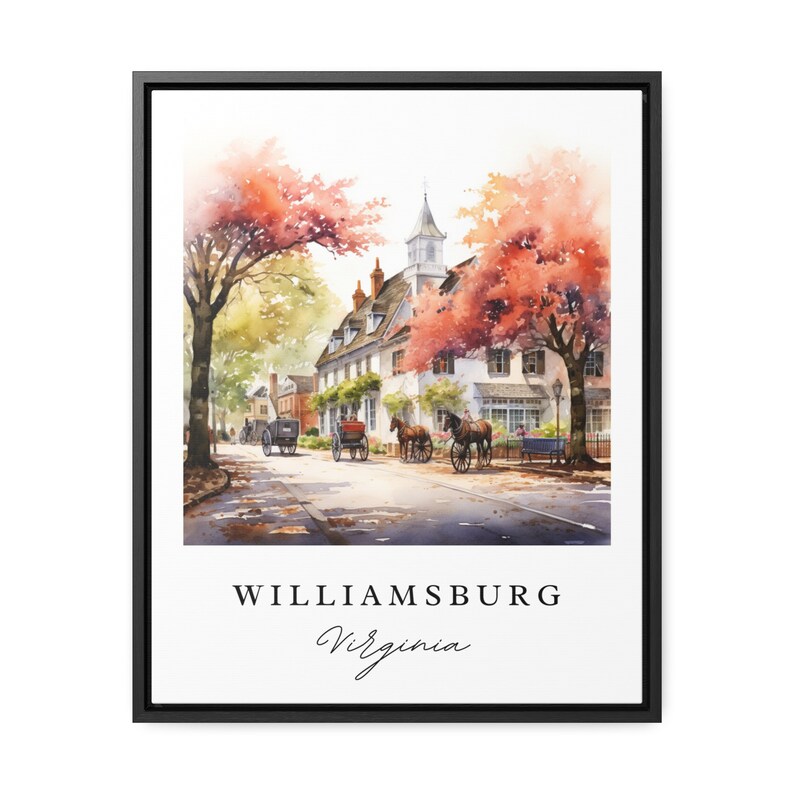 Williamsburg Virginia Art Print – Historic Town Travel Poster image 2