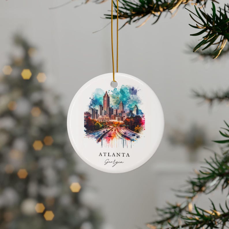 Atlanta Skyline Ornament: Unique Atlanta Souvenir, Atlanta Georgia ...