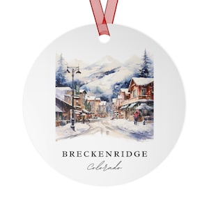 Breckenridge CO Ornament: Unique Breckenridge Souvenir, Breckenridge Xmas Decor, and Authentic Breckenridge Gift