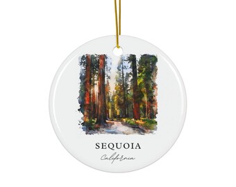 Ornament sequoia Californië: uniek sequoia-souvenir, decor Sequoia National Park en authentiek sequoia-cadeau CA