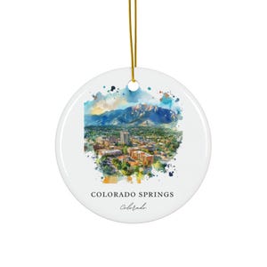 Decorazione di Colorado Springs: souvenir di Colorado Springs, decorazioni di Colorado Springs e autentico regalo di Natale del Colorado