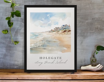 Holgate LBI Art Print – Long Beach Island Travel Poster