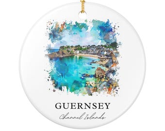 Guernsey Ornament: Unique Channel Islands Souvenir, Channel Islands Xmas Decor, and Authentic Channel Islands Gift