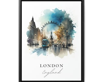 London England wall art - United Kingdom, London poster, London UK Wedding gift, Birthday present, Custom Text, Personalized Gift