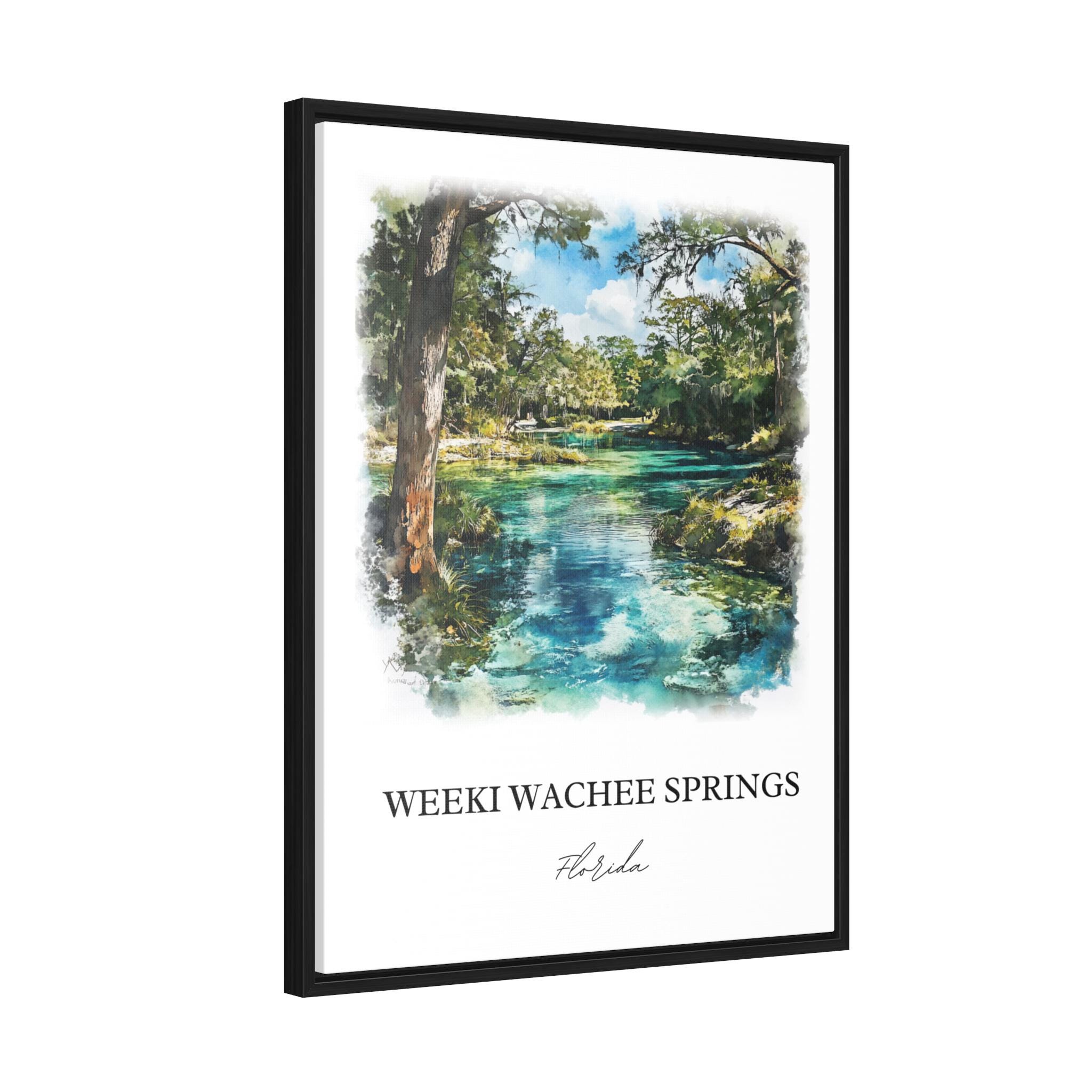 Weeki Wachee Springs Wall Art, Brooksville FL Print, Florida