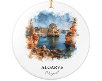 Algarve Ornament: Unique Algarve Portugal Souvenir, The Algarve Xmas Decor, and Authentic Algarve Portugal Gift