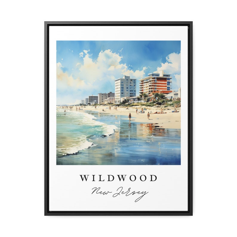 Wildwood New Jersey Travel Poster - Traditional Beach Art image 2