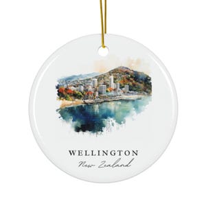 Wellington NZ Ornament: Unique Wellington Souvenir, Wellington New Zealand Xmas Decor, and Authentic Wellington NZ Christmas Gift