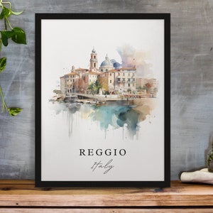 Reggio Italy wall art - Italy, Reggio poster, Reggio IT Wedding gift, Birthday present, Custom Text, Personalized Gift