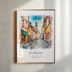 Lublin Poland Wall Art, Poland Print, Lublin Wall Art, Warsaw Poland Gift, Travel Print, Travel Poster, Travel Gift, Housewarming Gift