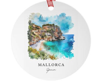 Mallorca Spain Ornament: Unique Mallorca Souvenir, Mallorca Xmas Decor, and Authentic Mallorca Espana Gift