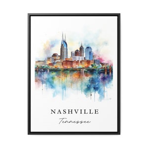Nashville traditional travel art - Tennessee, Nashville poster, Wedding gift, Birthday present, Custom Text, Personalized Gift image 6