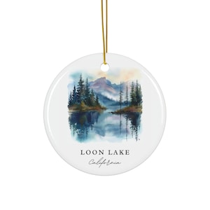 Loon Lake CA Ornament: Unique Loon Lake Souvenir, Loon Lake Xmas Decor, and Authentic Loon Lake Christmas Gift