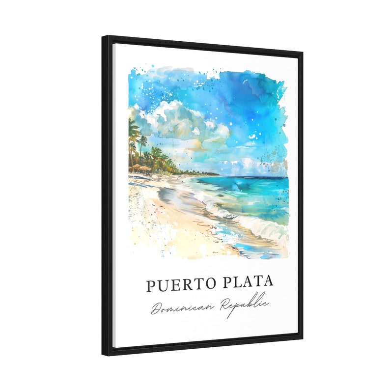Puerto Plata Wall Art, Puerto Plata DR Print, Puerto Plata Watercolor, Puerto Plata Gift, Travel Poster, Housewarming Gift image 6