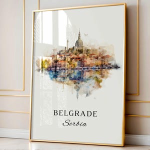 Belgrade Serbia wall art - Serbia, Belgrade poster, Belgrade gift, Serbian Artwork, Birthday present, Custom Text, Personalized Gift