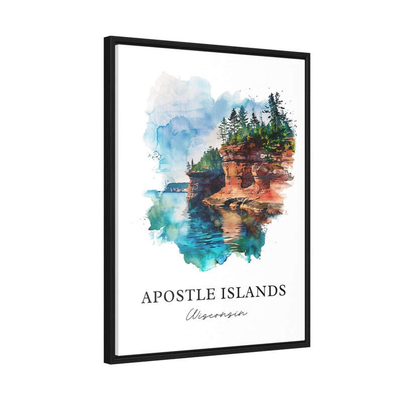 Apostle Islands Art, Apostle Islands WI Print, Wisconsin Watercolor, Apostle Islands Gift, Travel Poster, Housewarming Gift image 6