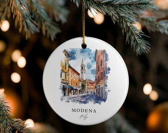 Modena Italien Ornament: Einzigartiges Modena Souvenir, Modena IT Weihnachtsdekor und authentisches Modena Italien Geschenk