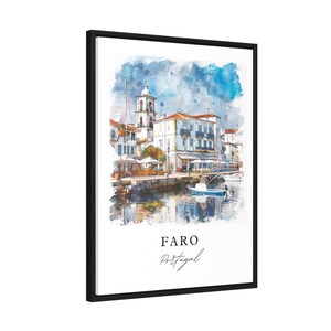Faro Portugal Wall Art, Portugal Print, Faro Wall Art, Faro Portugal Gift, Faro Travel Print, Travel Poster, Travel Gift, Housewarming Gift image 6