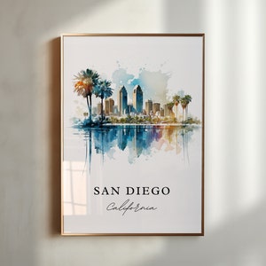 San Diego wall art - San Diego, California poster, San Diego Wedding gift, San Diego Birthday present, Custom Text, Personalized Gift