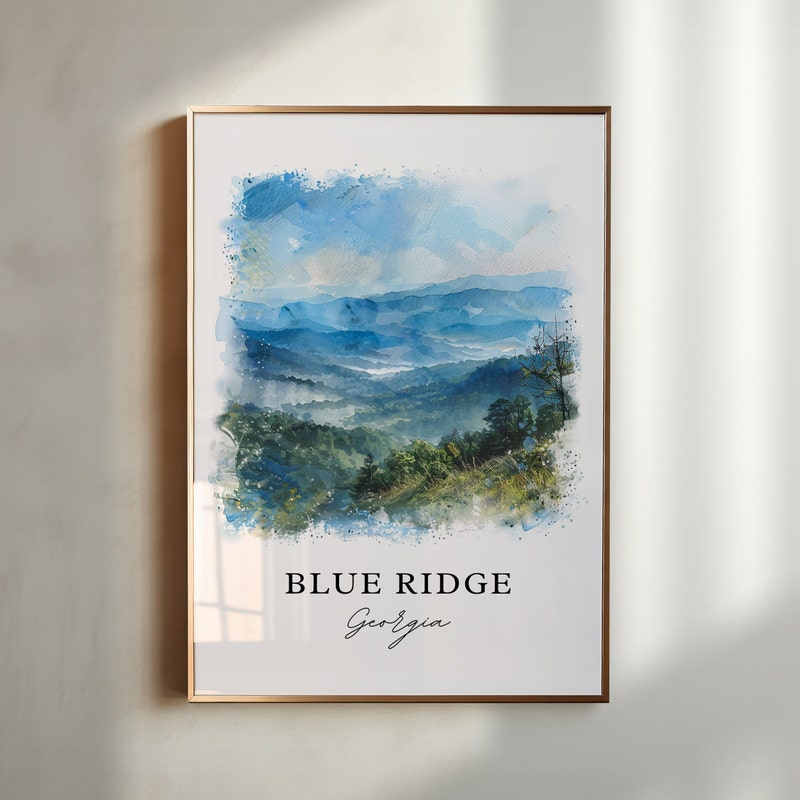 Blue Ridge Canvas Blue Ridge Mountains - Etsy