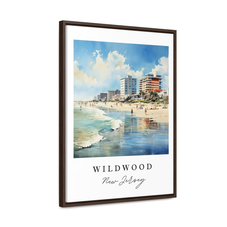 Wildwood New Jersey Travel Poster - Traditional Beach Art image 3