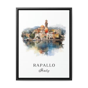 Rapallo Italy wall art - Italy, Rapallo poster, Rapallo Wedding gift, Rapallo IT Birthday present, Custom Text, Personalised Gift