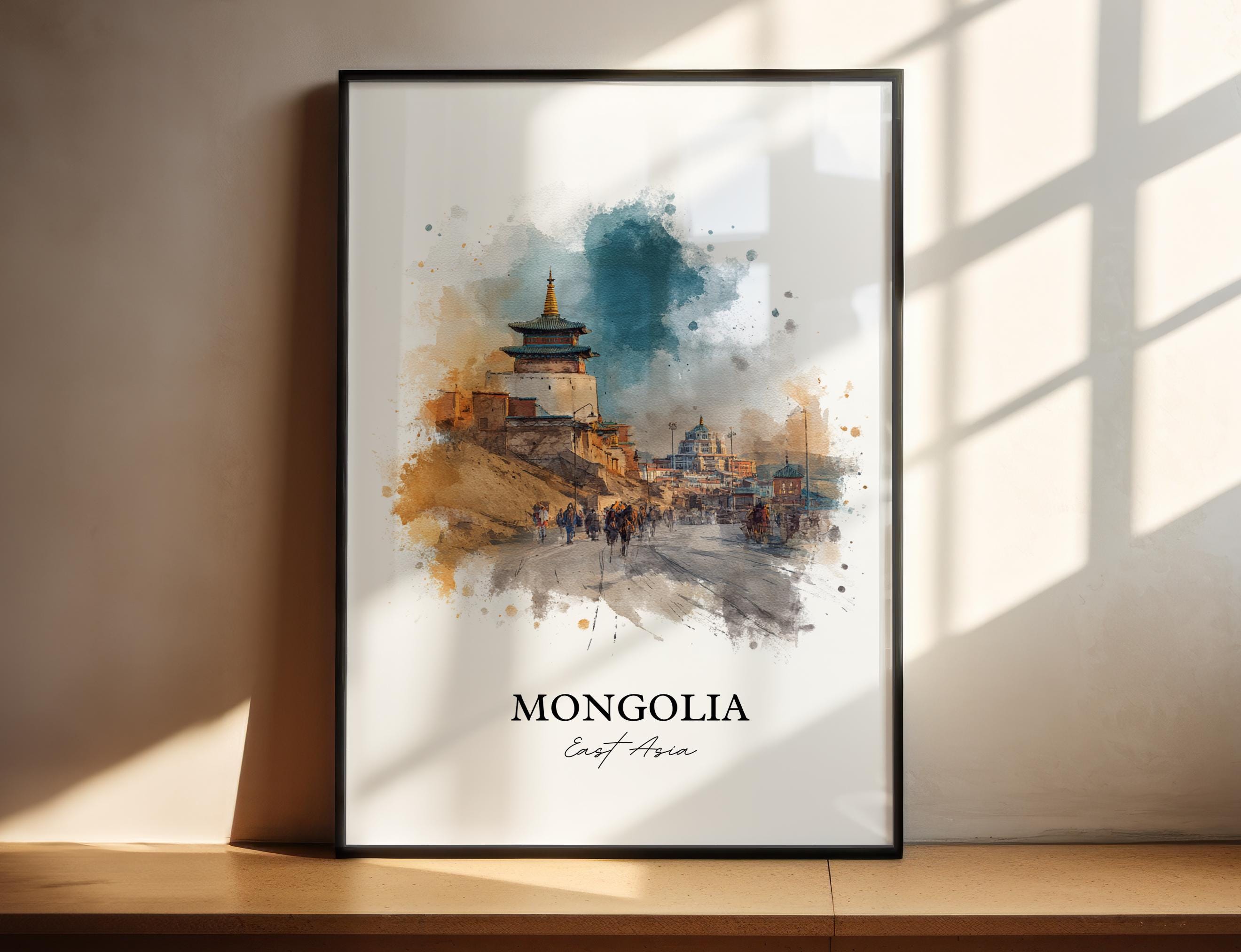 Mongolian painting - Etsy 日本