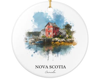 Adorno de Nueva Escocia: souvenir único de Nueva Escocia, decoración navideña de Nueva Escocia y auténtico regalo de Nueva Escocia.
