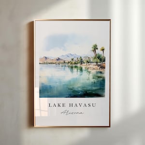 Lake Havasu AZ wall art - Arizona, Lake Havasu poster, Lake Havasu Wedding gift, Birthday present, Custom Text, Personalized Gift