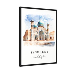 Tashkent Uzbekistan wall art - Uzbekistan, Tashkent print, Tashkent Wedding gift, Birthday present, Custom Text, Perfect Gift image 7