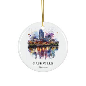 Nashville TN Ornament: Einzigartiges Nashville Souvenir, Nashville Tennessee Dekor und authentisches Nashville TN Geschenk