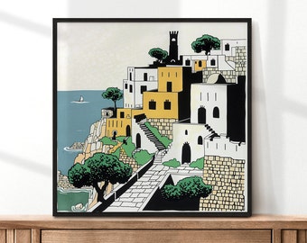 Modern Lebanon Art, Lebanon Print, Unique Lebanon Art, Lebanon Gift, Travel Poster, Housewarming Gift