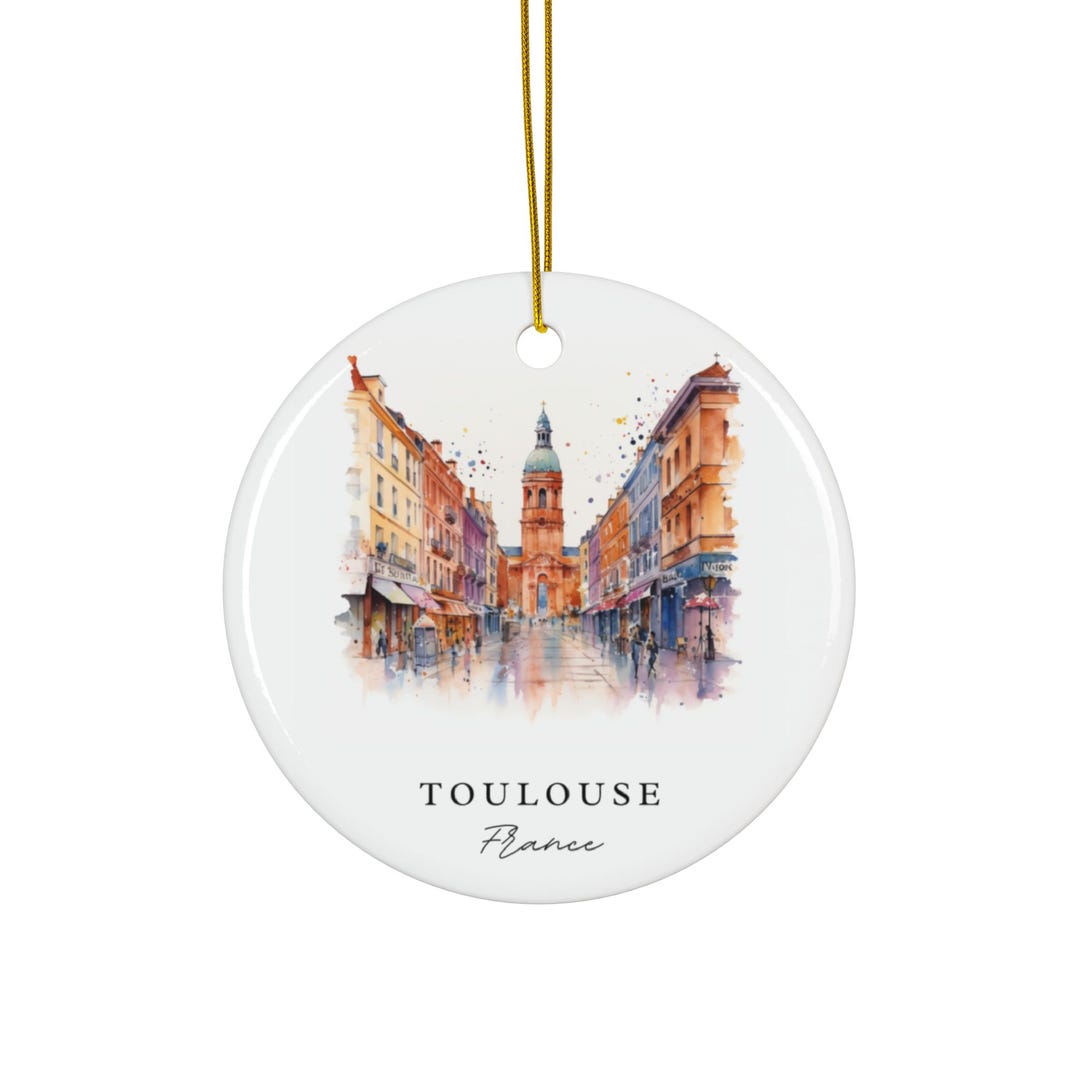 Toulouse France Ornament Unique Toulouse Souvenir, Toulouse Xmas Decor