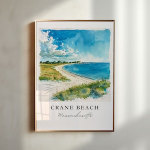 Crane Beach MA Art, kraan strand print, Ipswich kunst aan de muur, Ipswich MA cadeau, reizen print, reizen poster, reiscadeau, housewarming cadeau