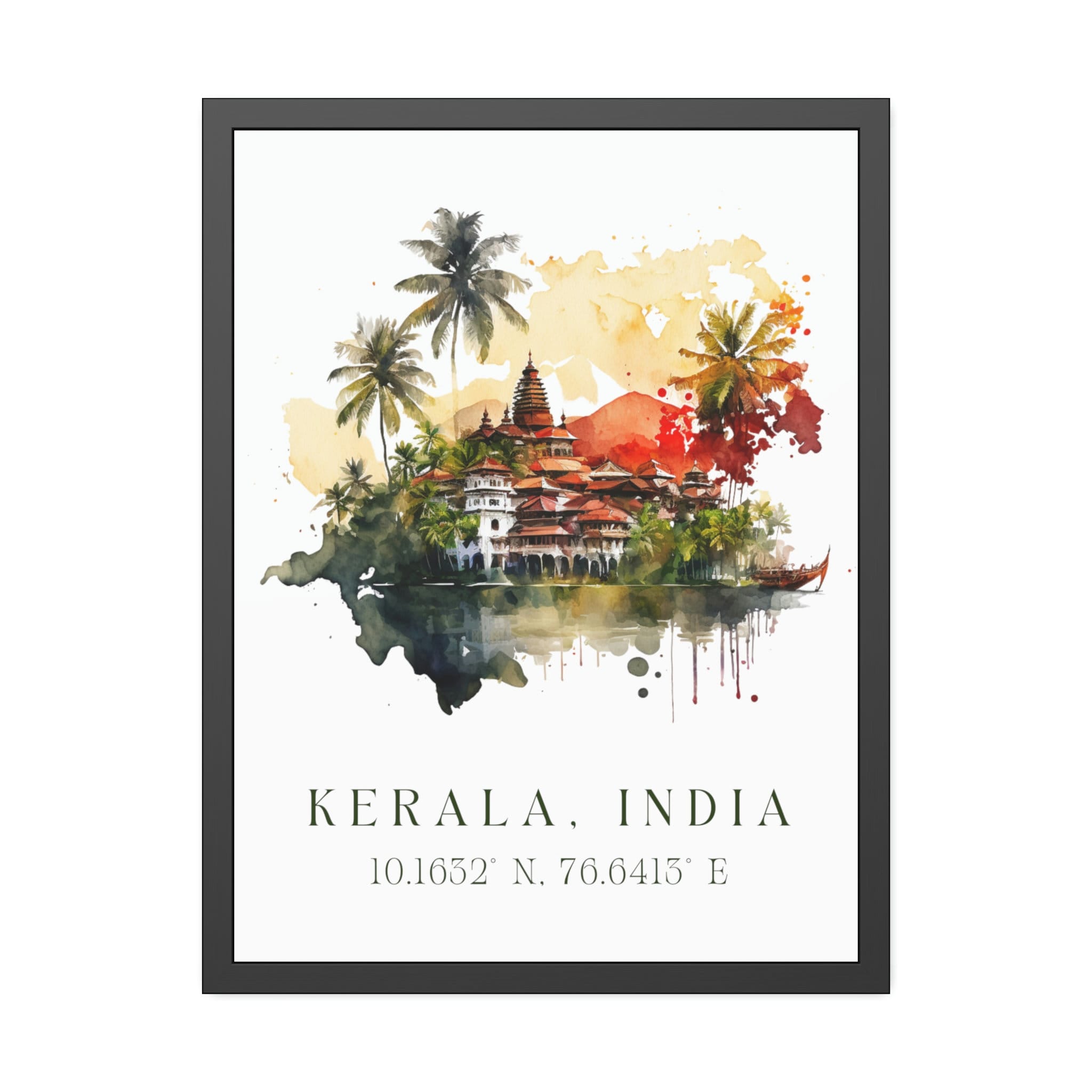 Kerala Wall Art Framed Kerala Mural Painting Kerala Art Etsy
