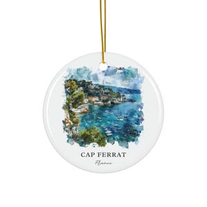 Cap Ferrat Ornament: Unique Cap Ferrat France Souvenir, Cap Ferrat Xmas Decor, and Authentic Cap Ferrat Christmas Gift