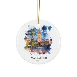 Marrakech Ornament: Unique Marrakech Souvenir, Morocco Xmas Decor, and Authentic Marrakech Morocco Gift